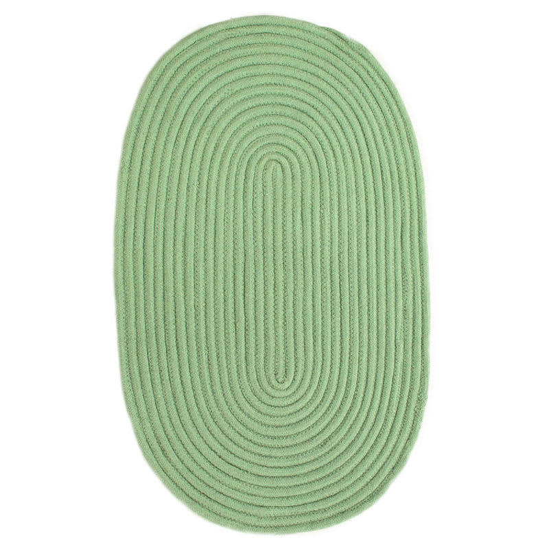 TAMTAM - Tapis en coton effet cordage vert basilic 50x80