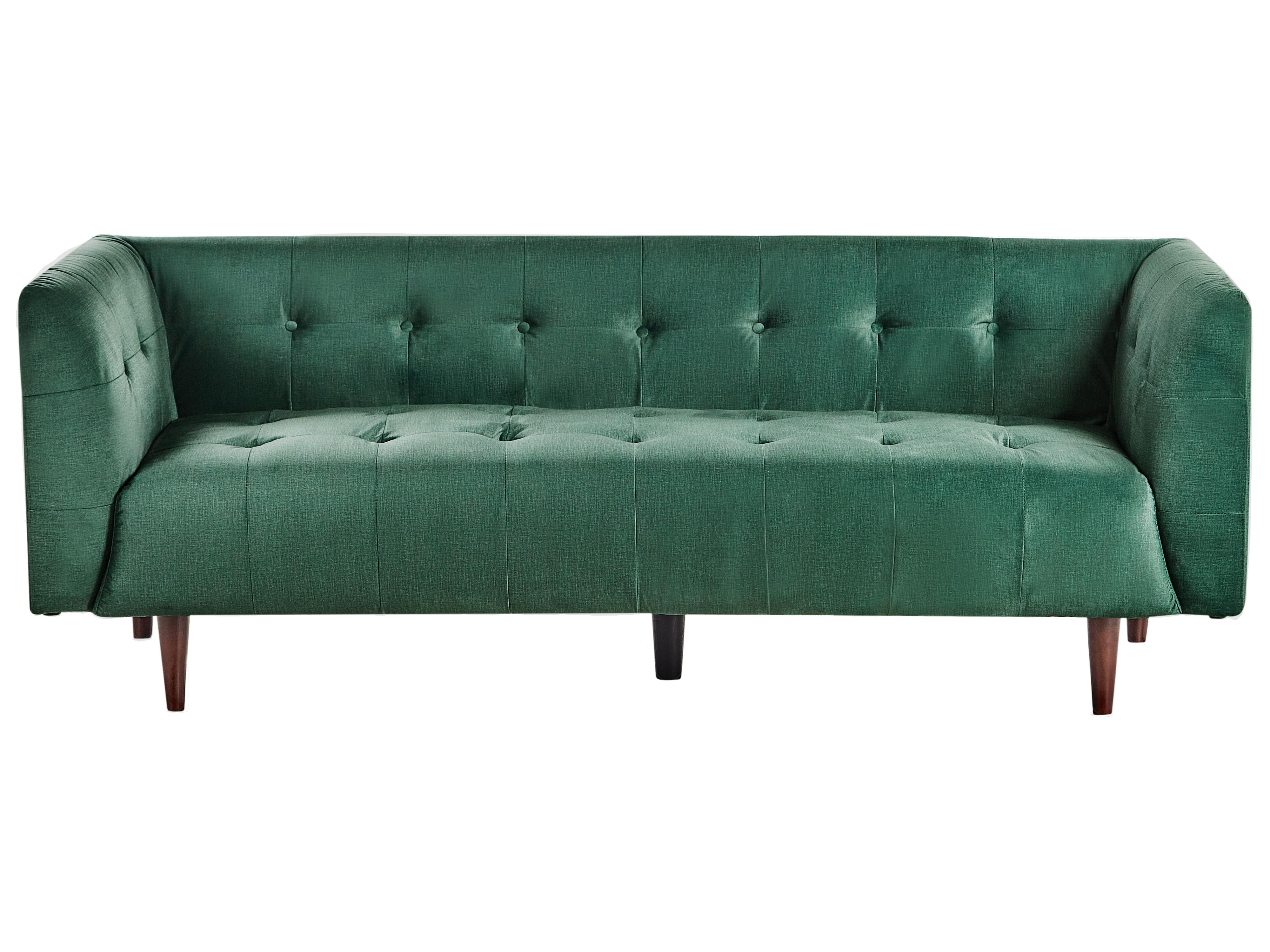 Sofa 3 Seater BYSKE Fabric Green