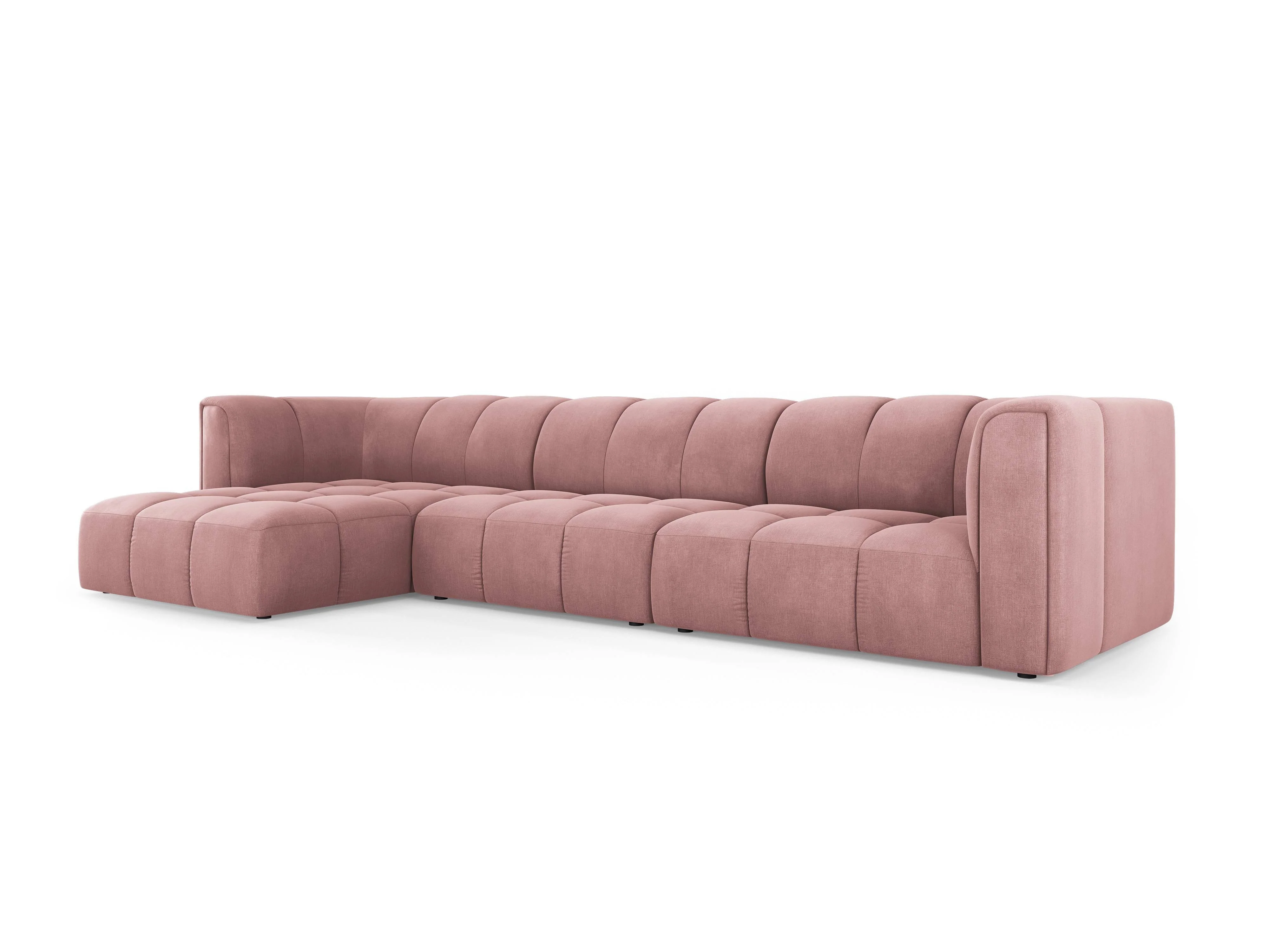 Hoekbank Francesca chenille links 5-zits