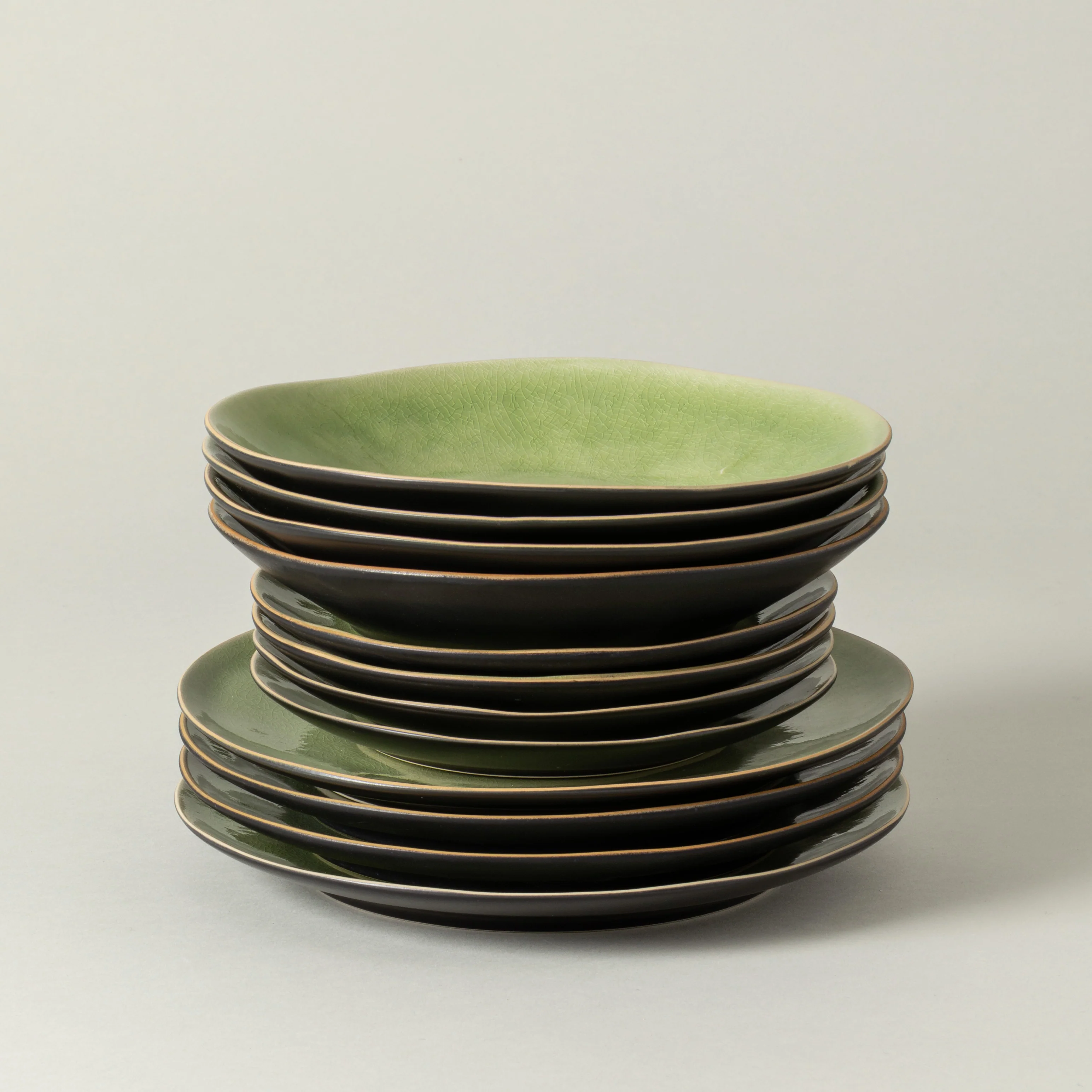 12-Piece Dinnerware Set with Soup/Pasta Plate Riviera