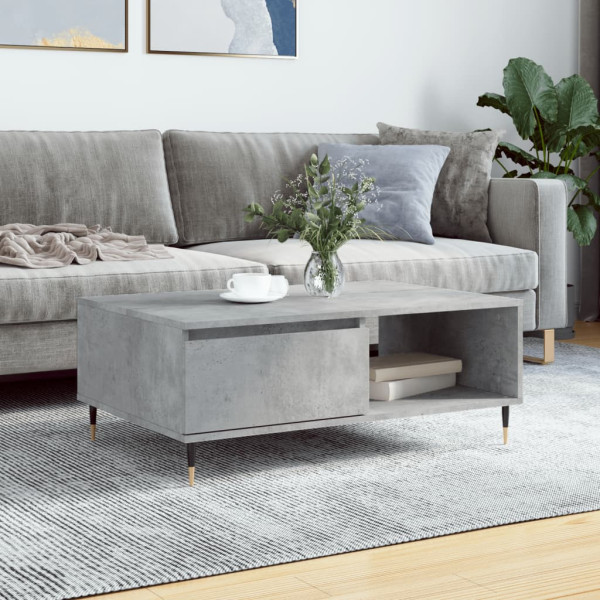 Stolik Kawowy Ława Stół Szary 90x60x35 Do Salonu Do Pokoju