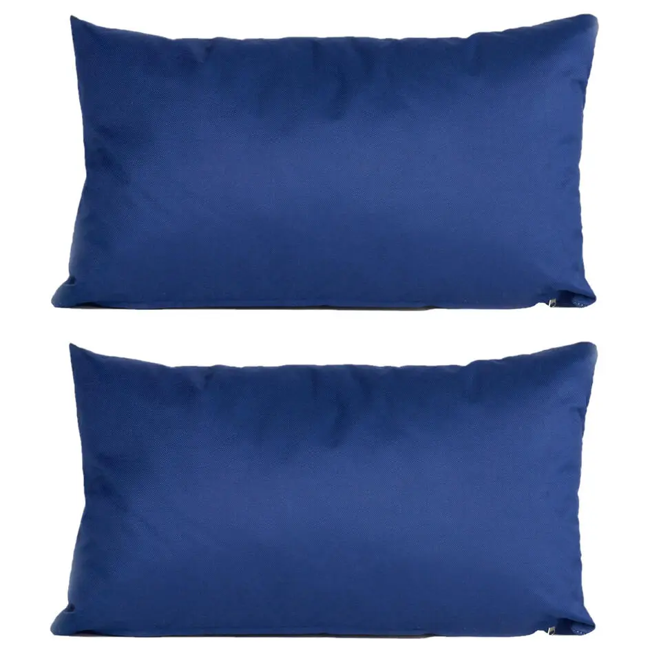 Anna's Collection Sierkussen - binnen en buiten - navy - 30 x 50 cm