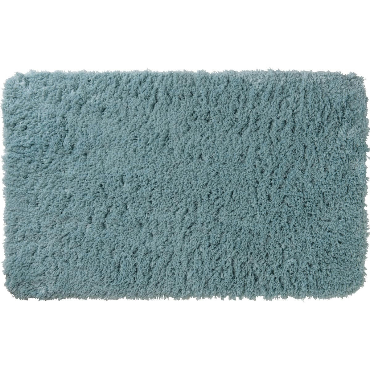 AQUA POOL - Tapis de bain en polyester uni bleu 50x80cm