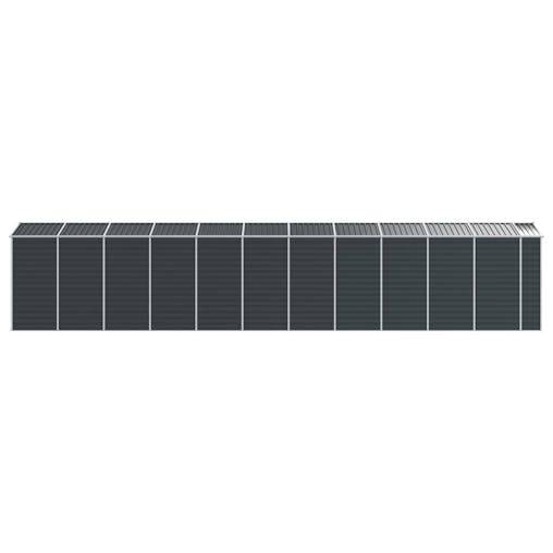 NNEVL Garden Shed Anthracite 191x980x198 cm Galvanised Steel