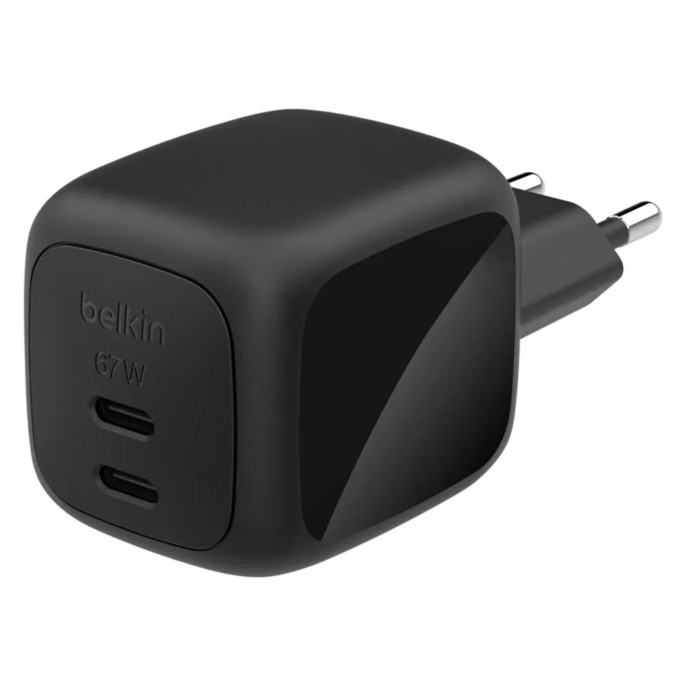 Belkin Dual USB-C 67W PD   PPS WCH020kqBK USB-C wall charger