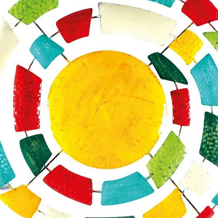 BIG-BEL - Décoration murale en métal, spirale multicolore 80x80