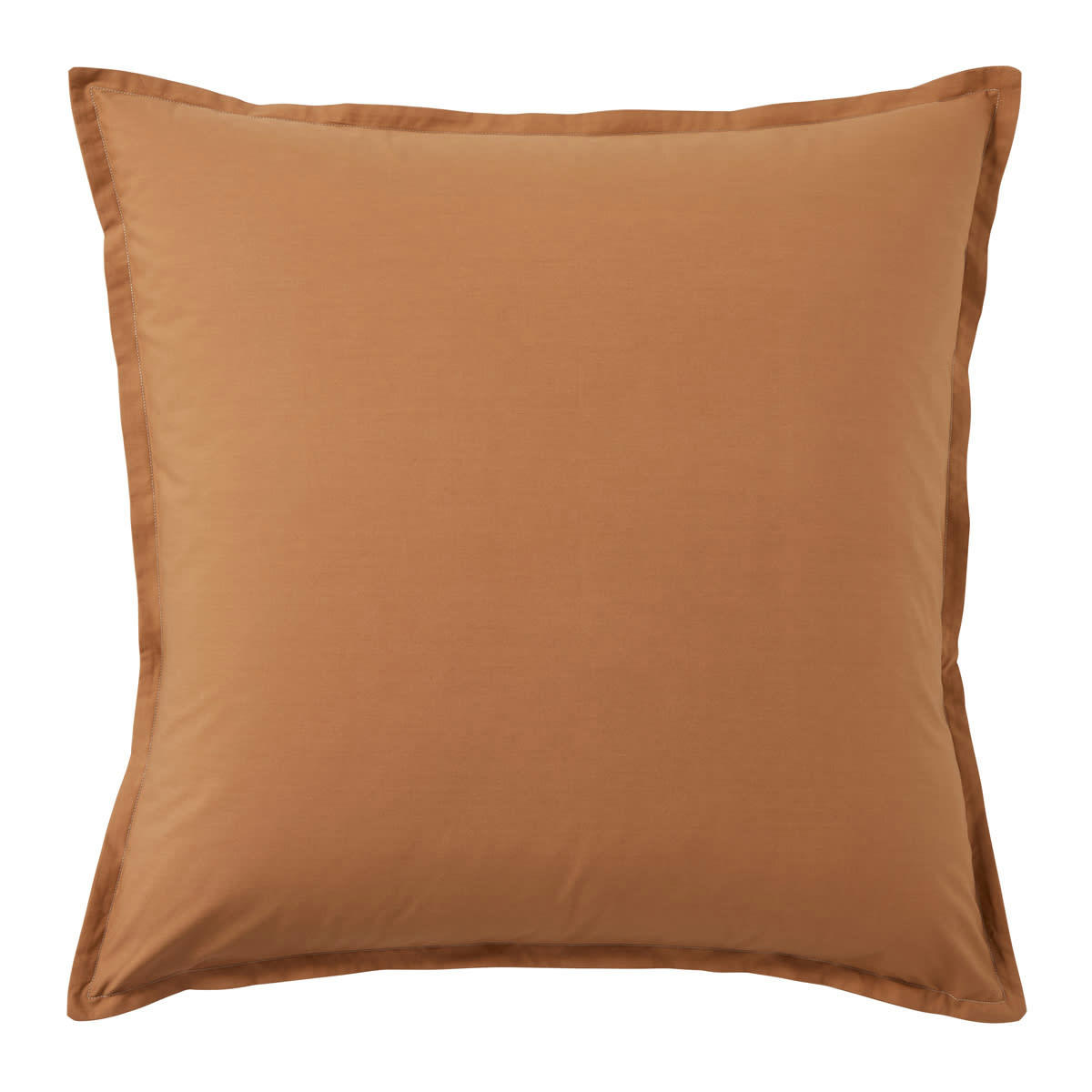 VANOISE - Taie d'oreiller en coton brun 64x64