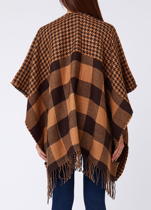 Poncho jacquard