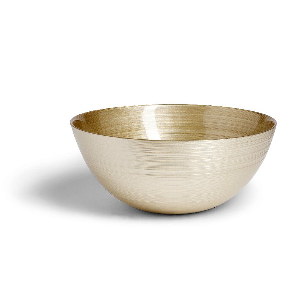 Saladier en verre doré Ø30xH10cm