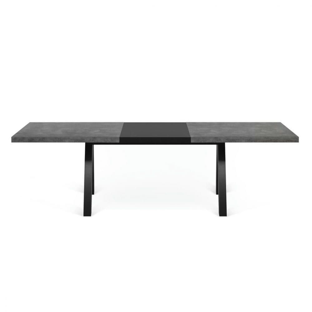 APEX - Table effet bois béton et noir