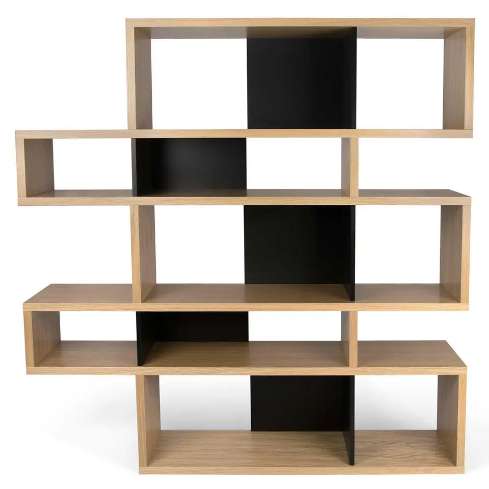 Boekenkast Lisbon - 156 x 34 x 160 cm - Bruin