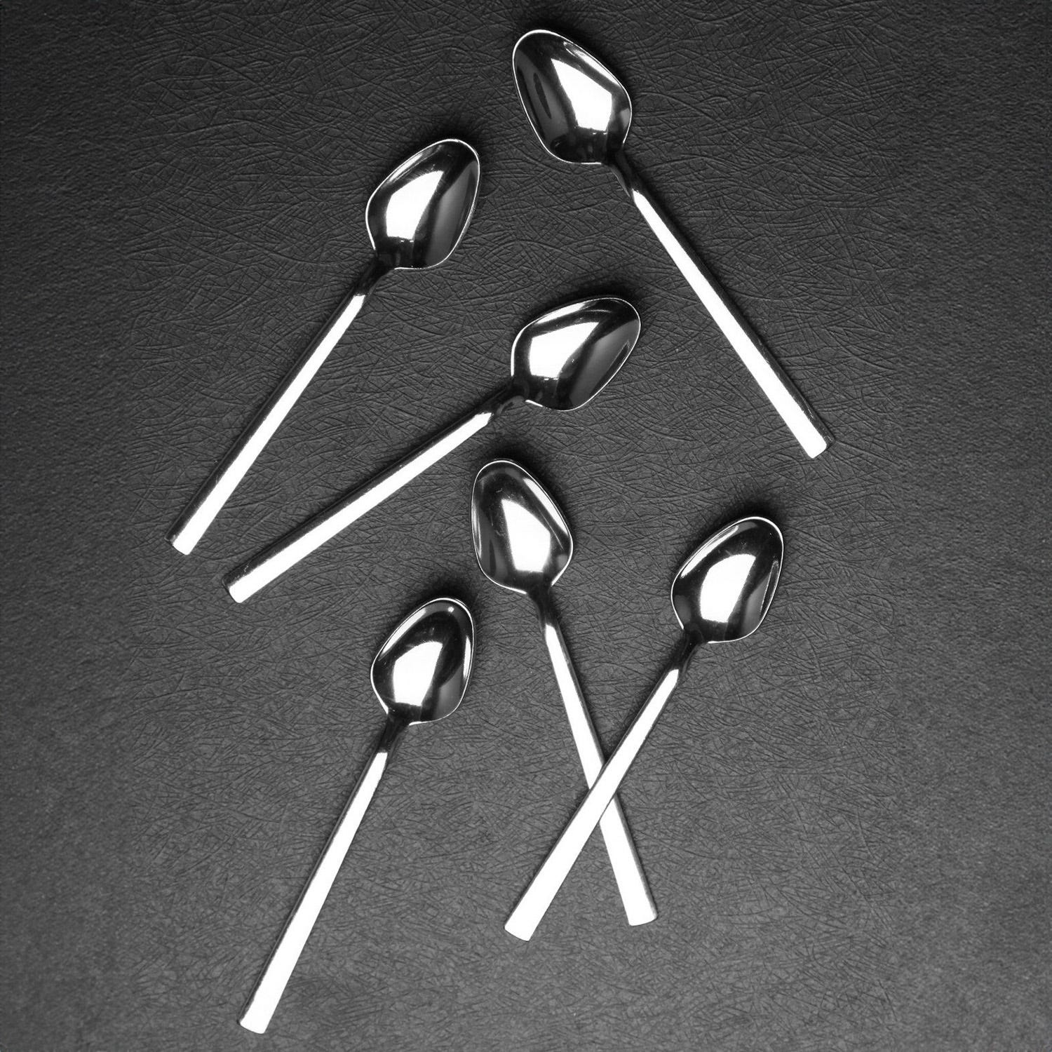 Set 6 cucchiaini acciaio