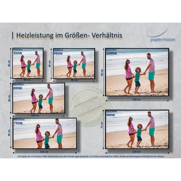 Infrarotheizung »EcoHeat - Berg Huangshan«, Matt-Effekt