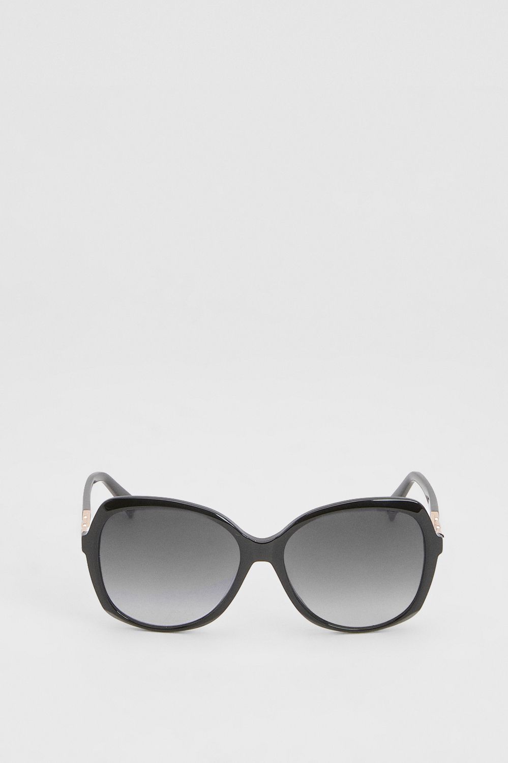 KarenMillen Rounded Gold Detail Sunglasses