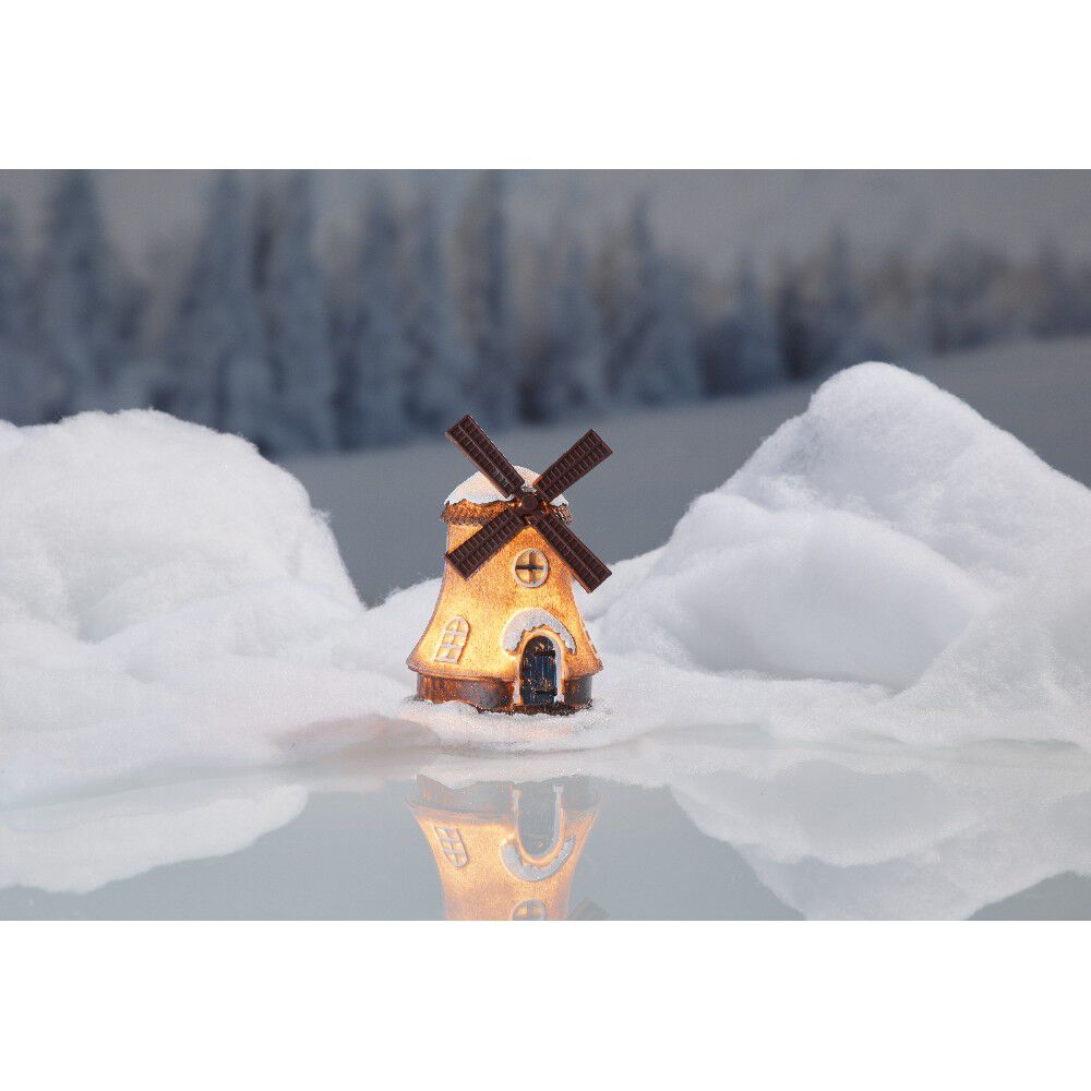 Moulin neige lumineux