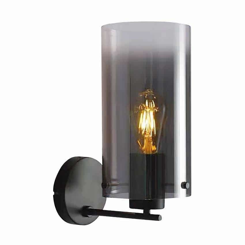 Freelight wandlamp Ventotto - 1 lichts - 22 x 33  cm - zwart
