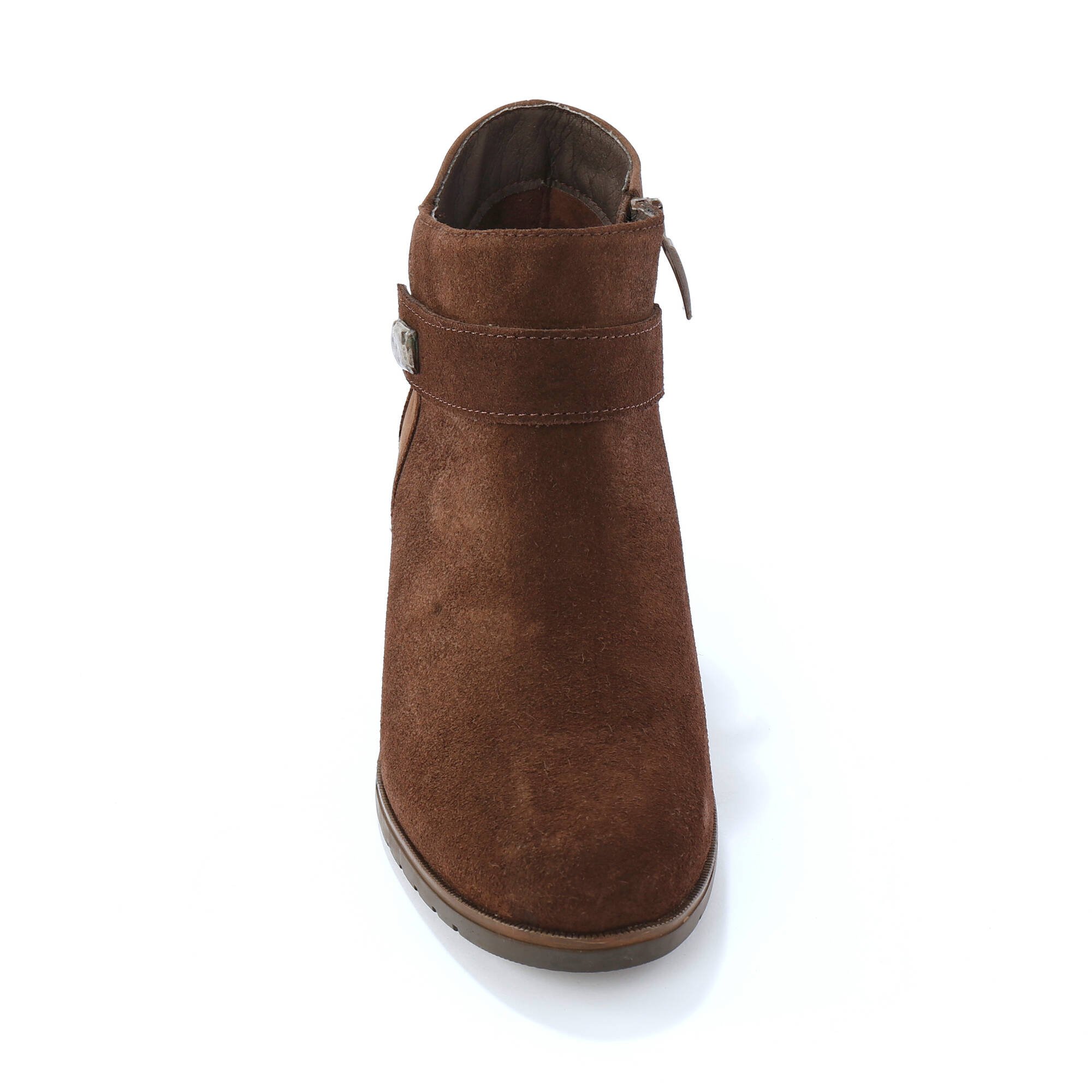 Boots en cuir à talon