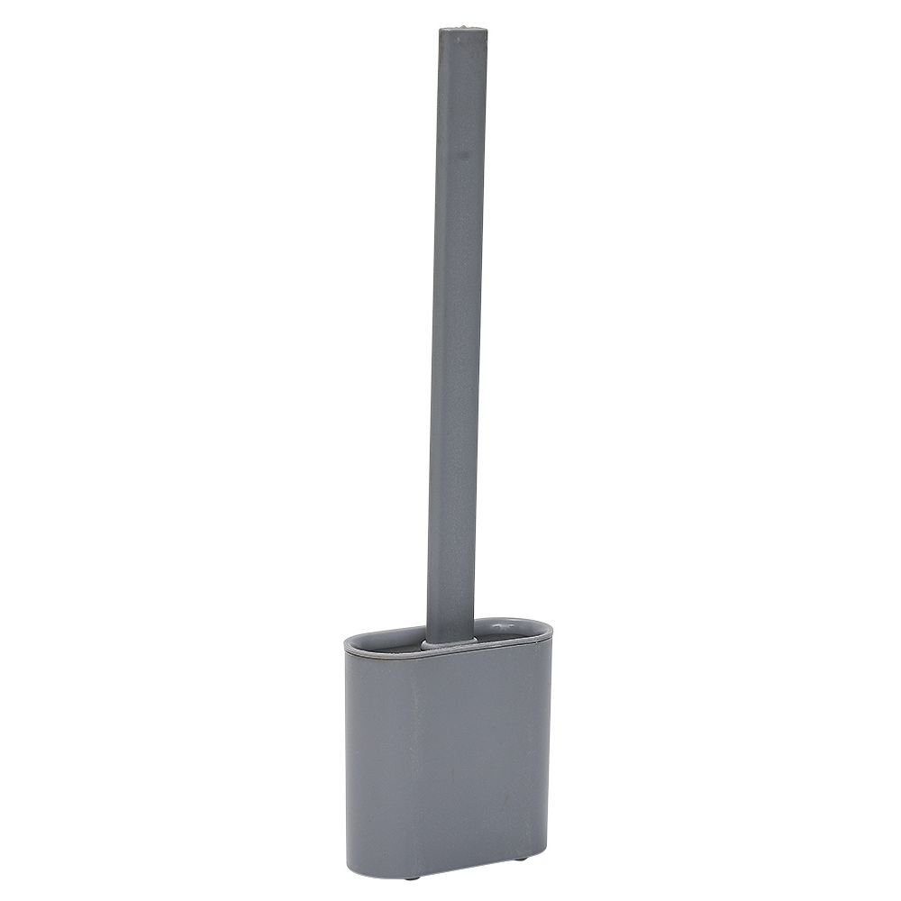 Brosse WC silicone gris