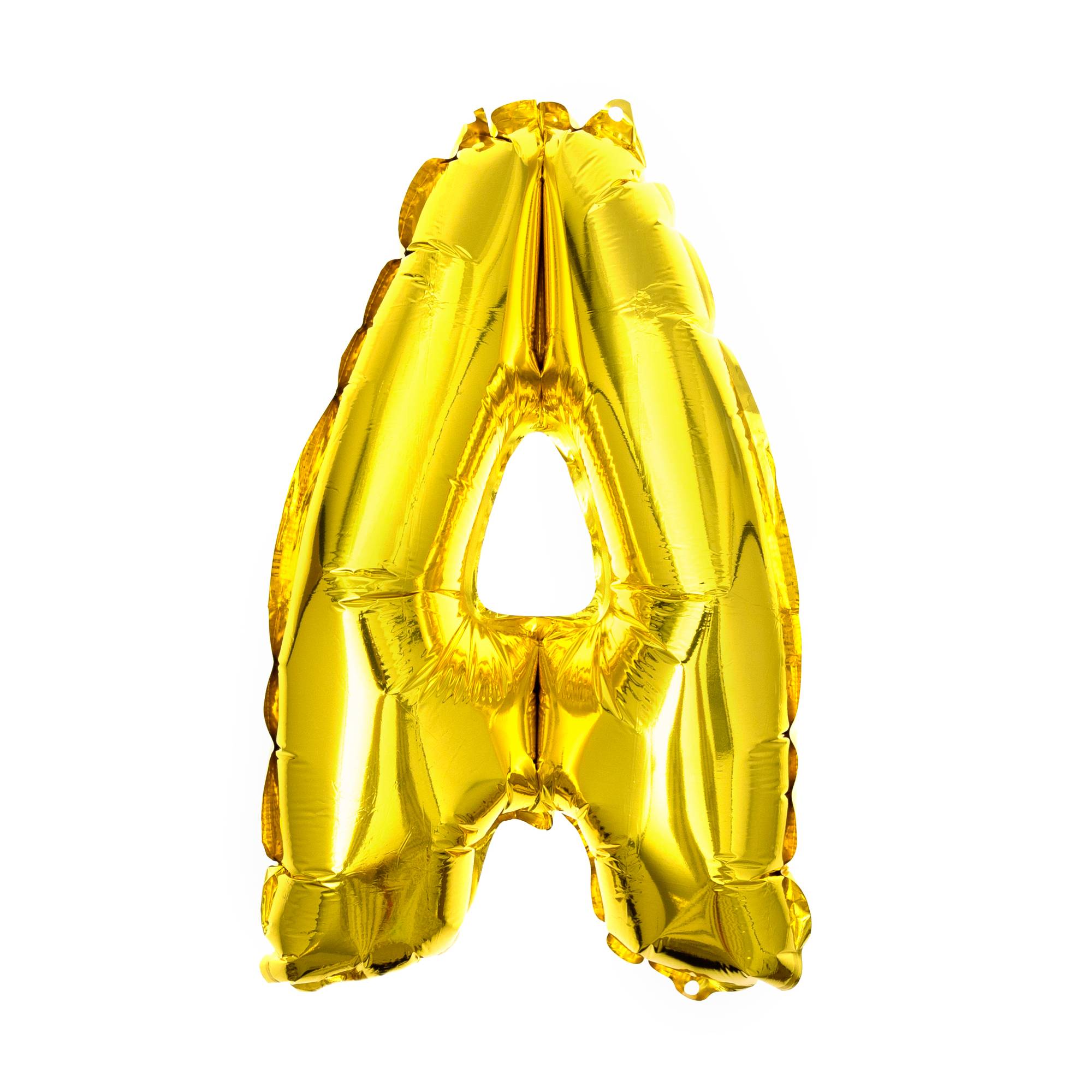 Gold Foil Letter A Balloon