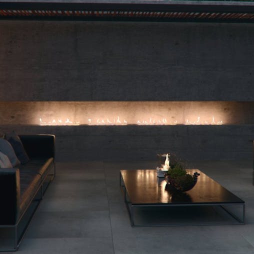 Decoflame Outdoor Bioethanol Built-in Fireplace 980mm Insert with Automatic Refill Pump