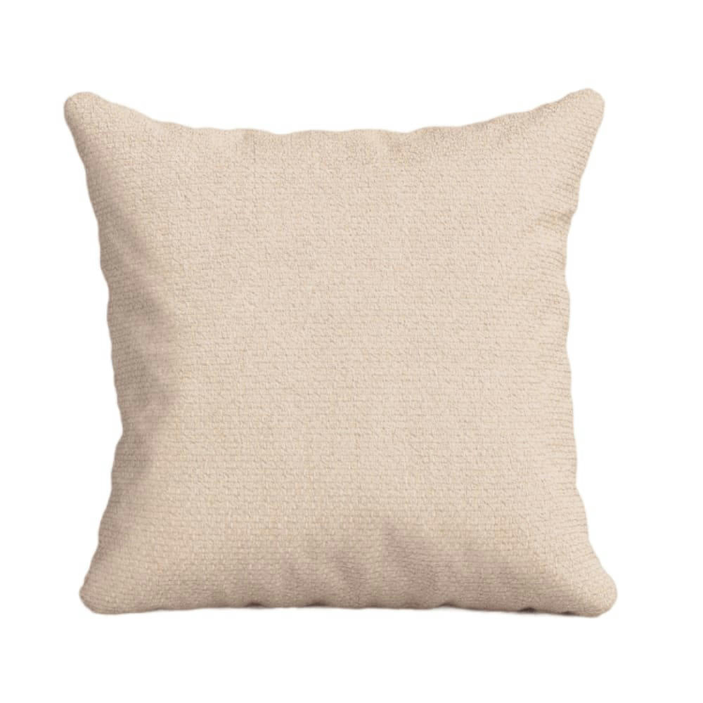 ENZO - Coussin carré 40 x 40 cm couleur brun clair