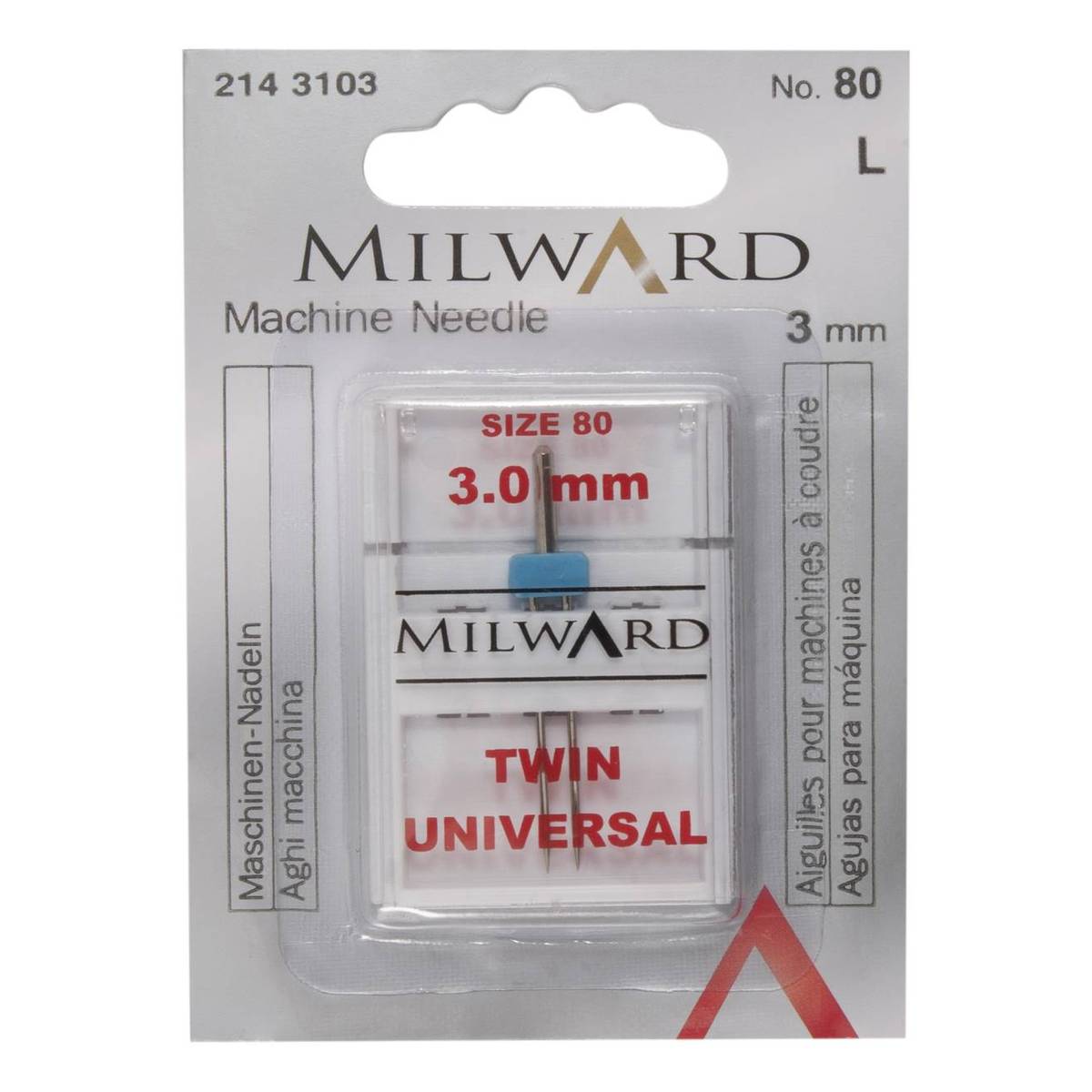 Milward Universal Twin Machine Needles No. 80