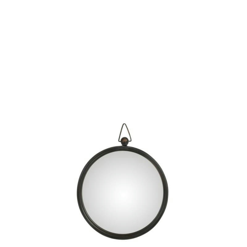 BOMBE - Miroir métal noir H38,5cm