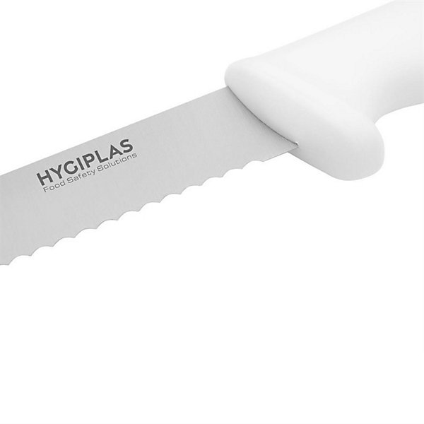 Couteau à Pain Professionnel Blanc 205 mm - Hygiplas