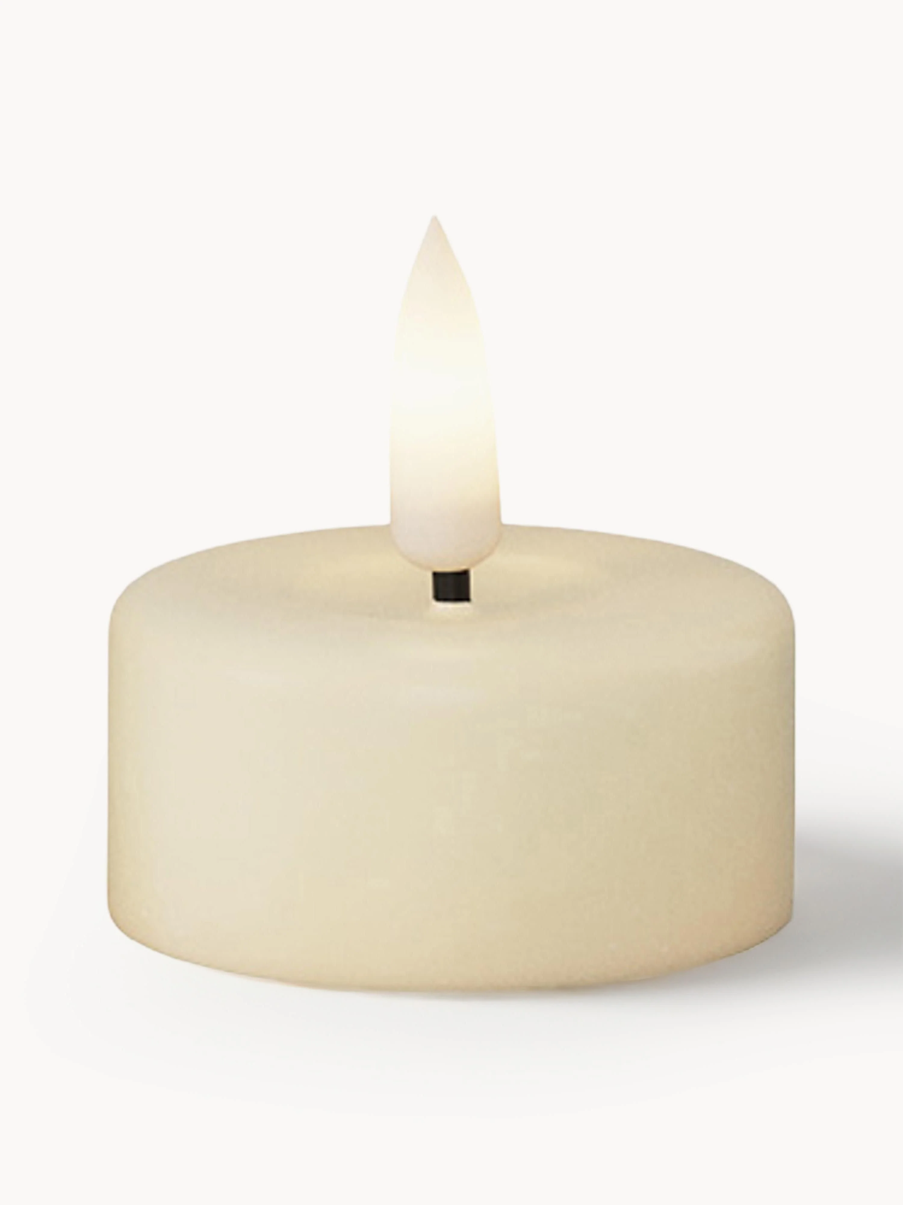 Handgefertigte LED-Teelichter Real Flame, 4er-Set