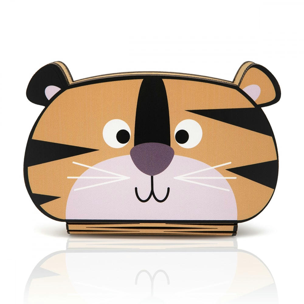 OOBOOK - Lampe livre lumineux tigre 15x10cm