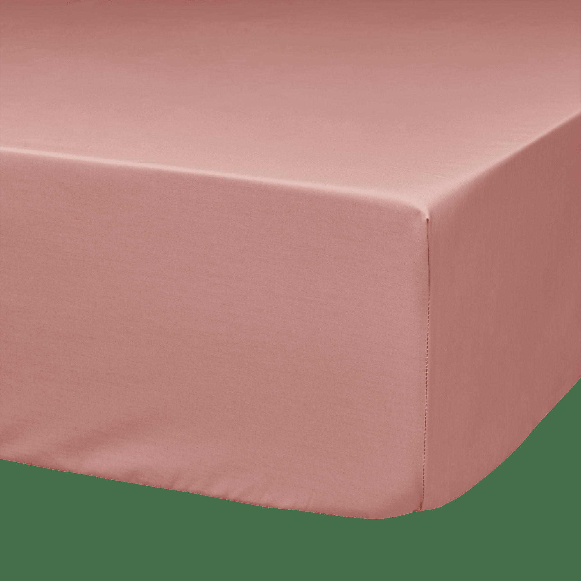 FIL & SENS - Drap housse coton bio rose des sables 160 x 200 cm