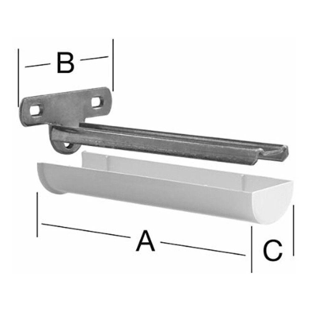 HYLLEKNEKT VORMANN 235 MM HVIT