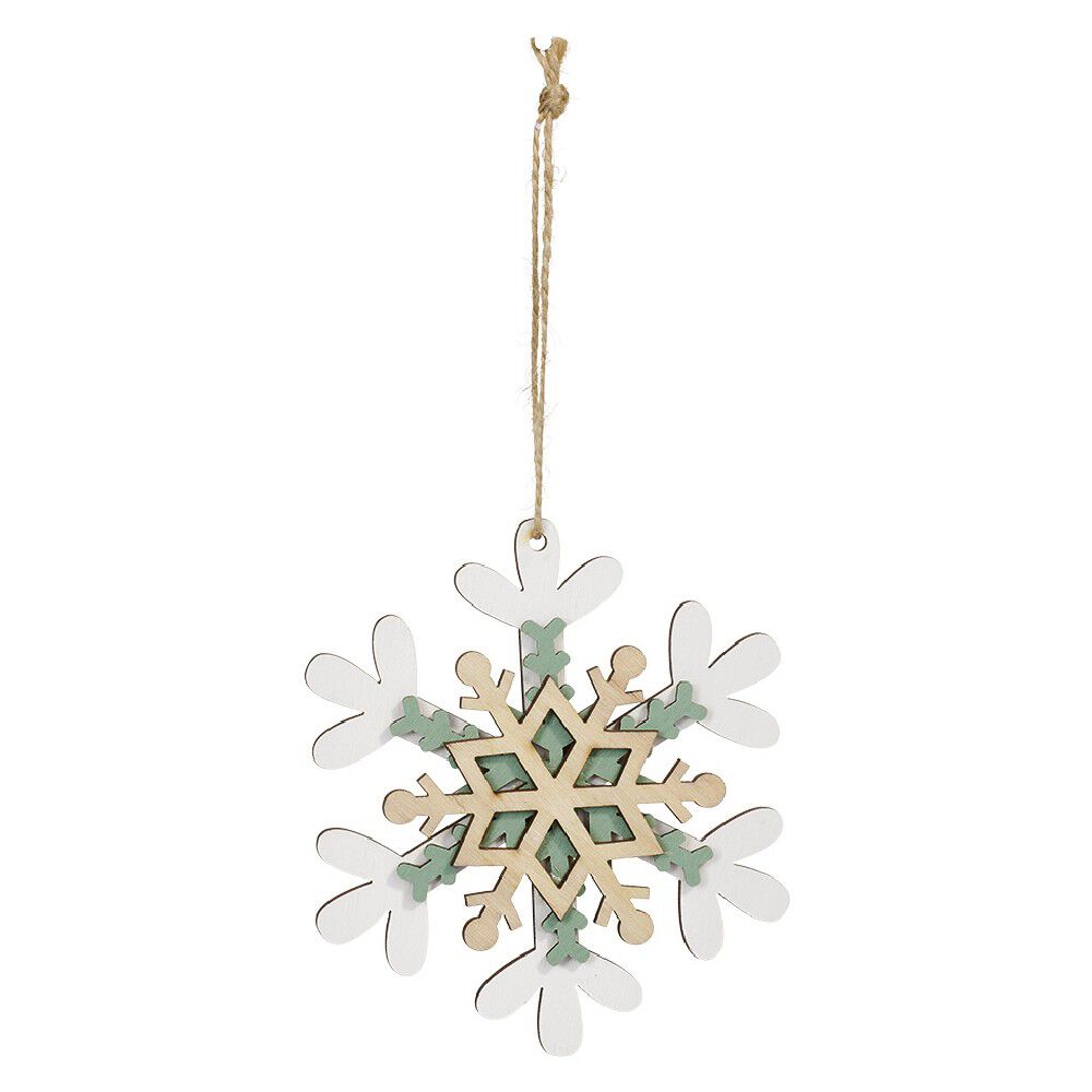Suspension de No&euml;l flocon esprit scandinave