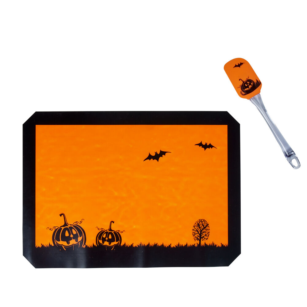 Tapis de cuisson Halloween avec spatule