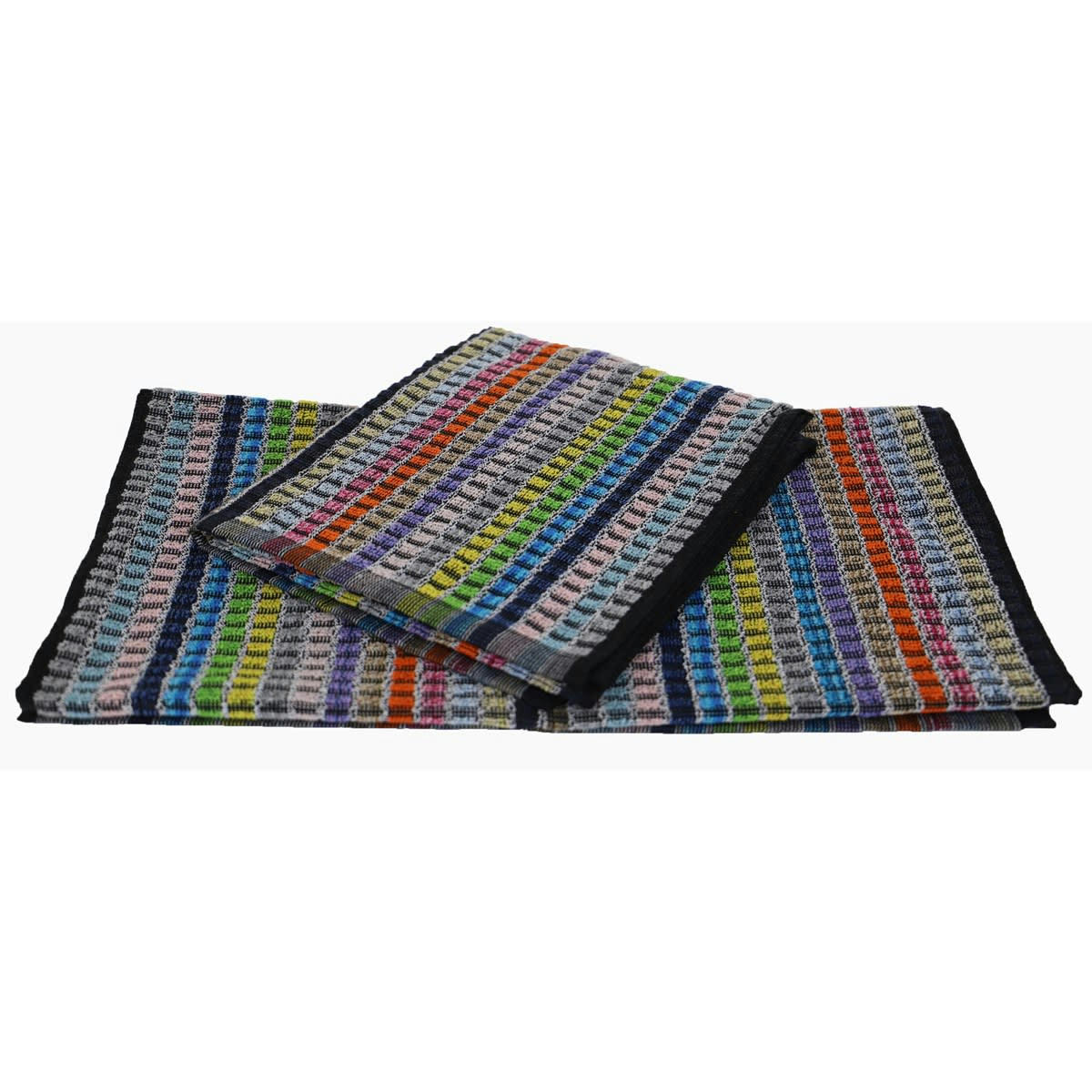 LOT DE 2 MINEUR - Lot de 2 torchons éponge mineur en coton bleu marine