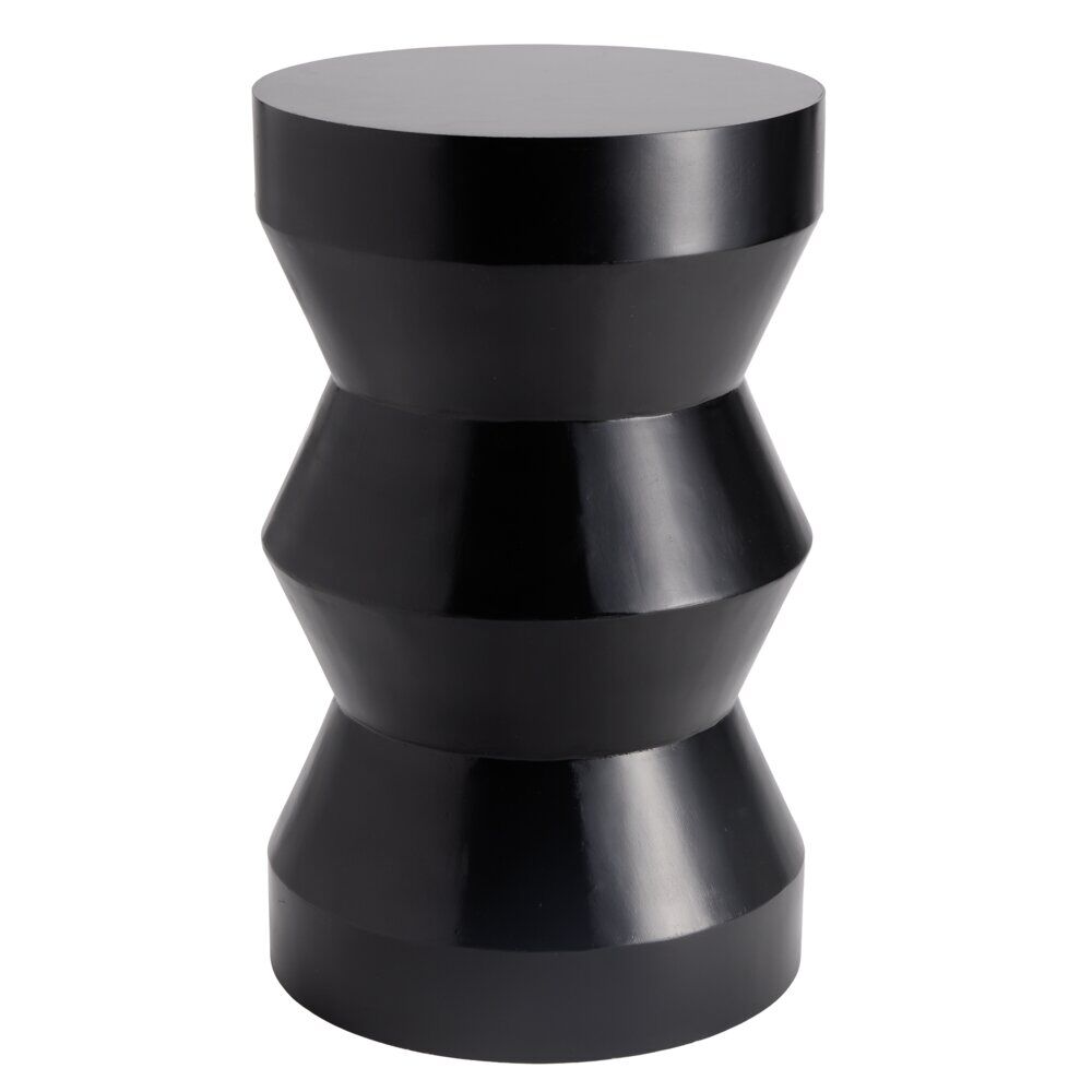Bout de canapé Pop bois noir Ø29xH47cm