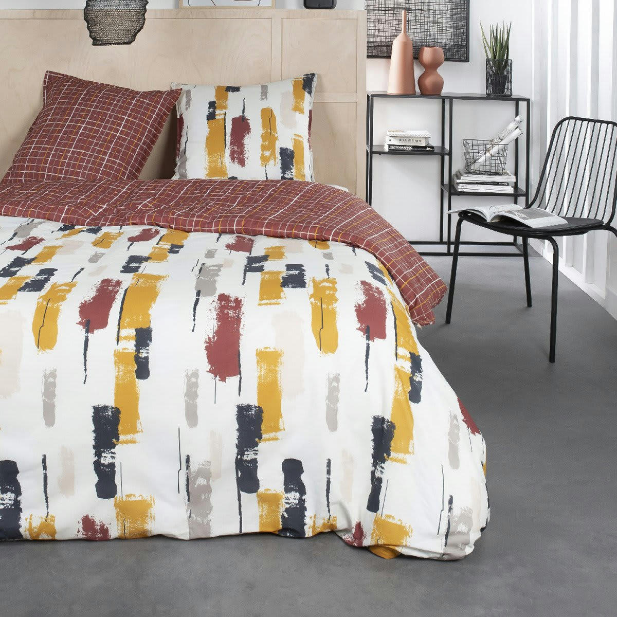 SUNSHINE CHANE - Parure de lit 2 personnes imprimé en Coton Multicolore 220x240 cm