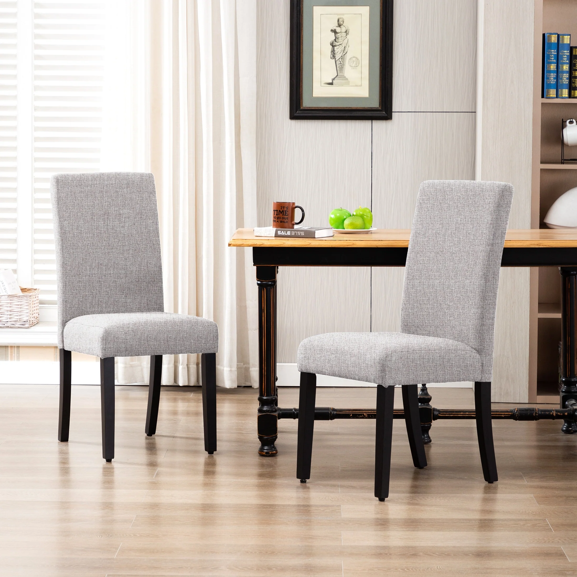 Grandview Upholstered Linen Fabric Dining Chair - 38.6