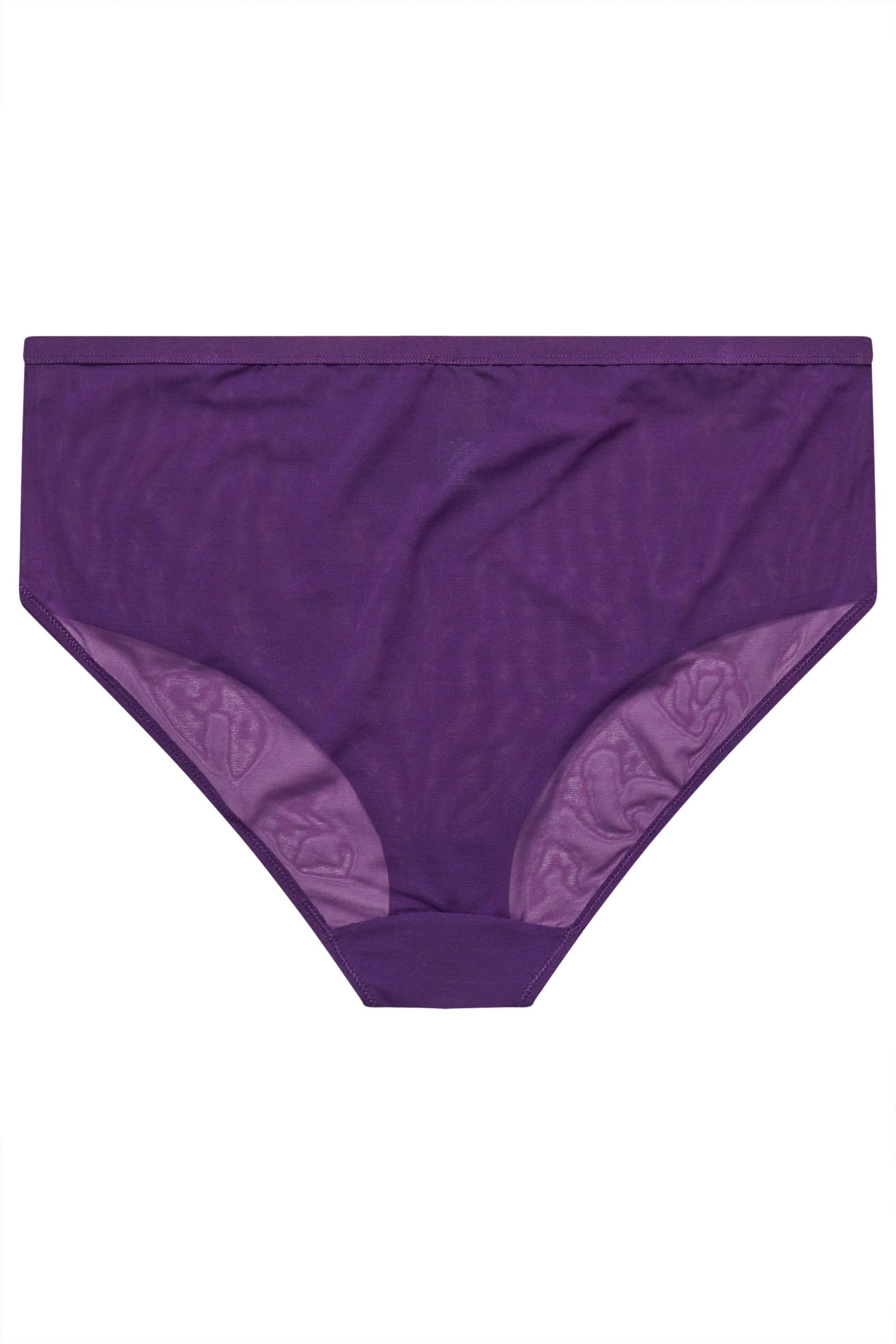Yours 2 Pack Floral Lace Briefs