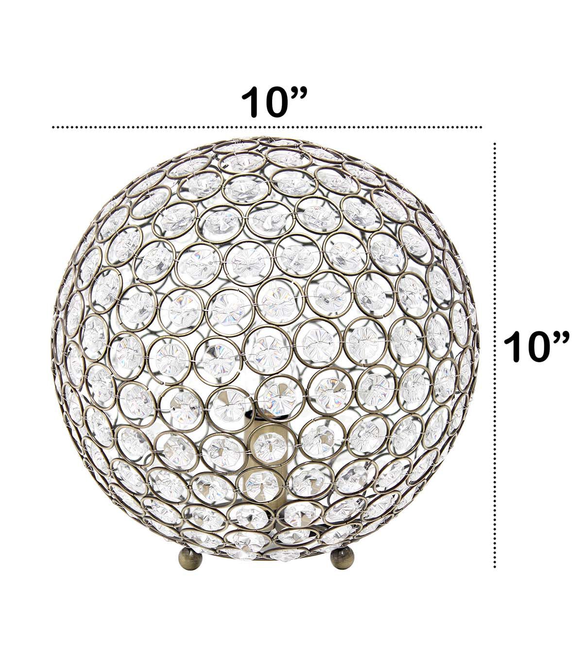 All The Rages 10 Metal Crystal Sphere Lamp