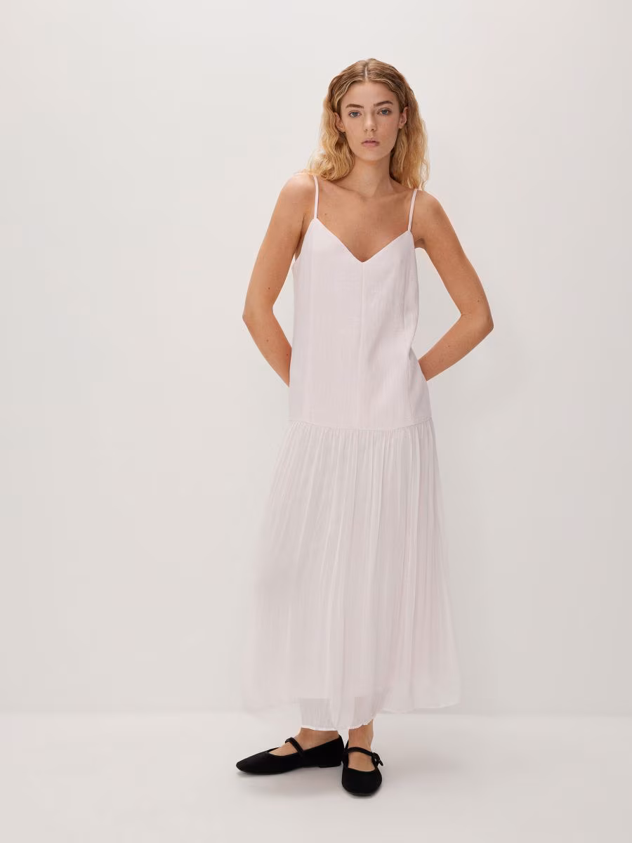 Dress With Pleated Skirt