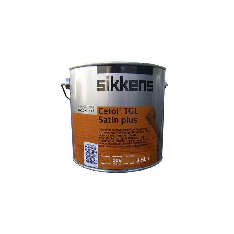 Lasure TGL Plus chêne foncé satiné 2,5 L SIKKENS