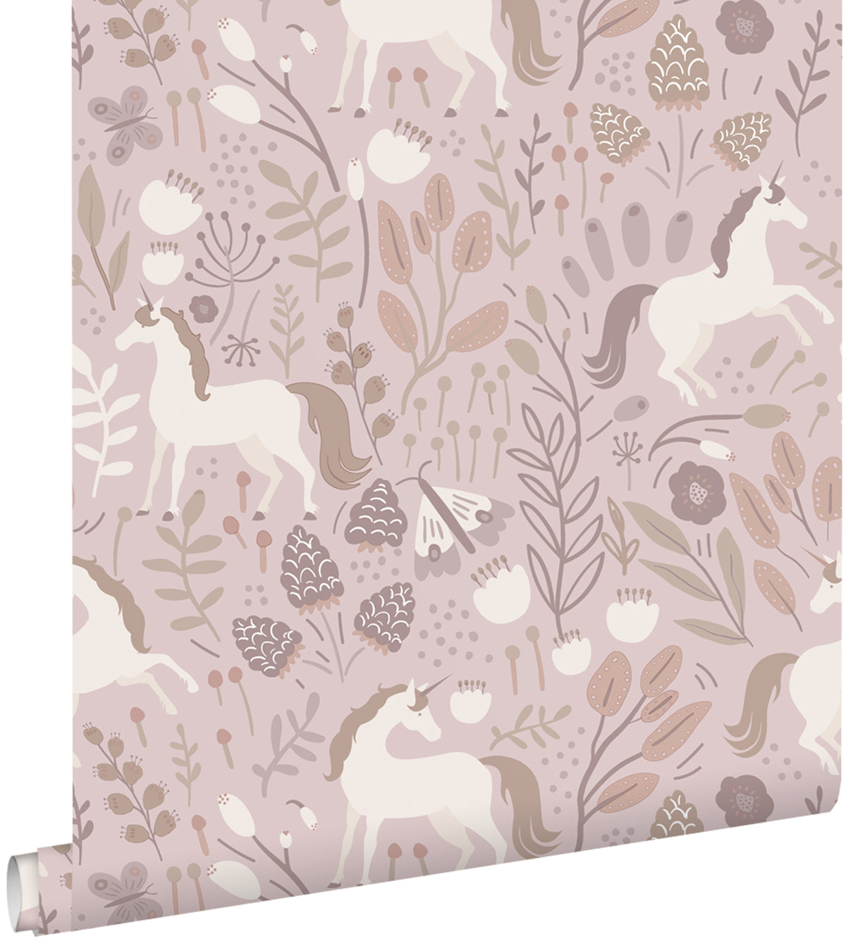 ESTAhome behang unicorns mauve paars - 53 cm x 10.05 m - 131232