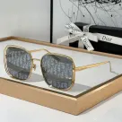 Dior Gold Metal Gold Frame Fashion sunglasses