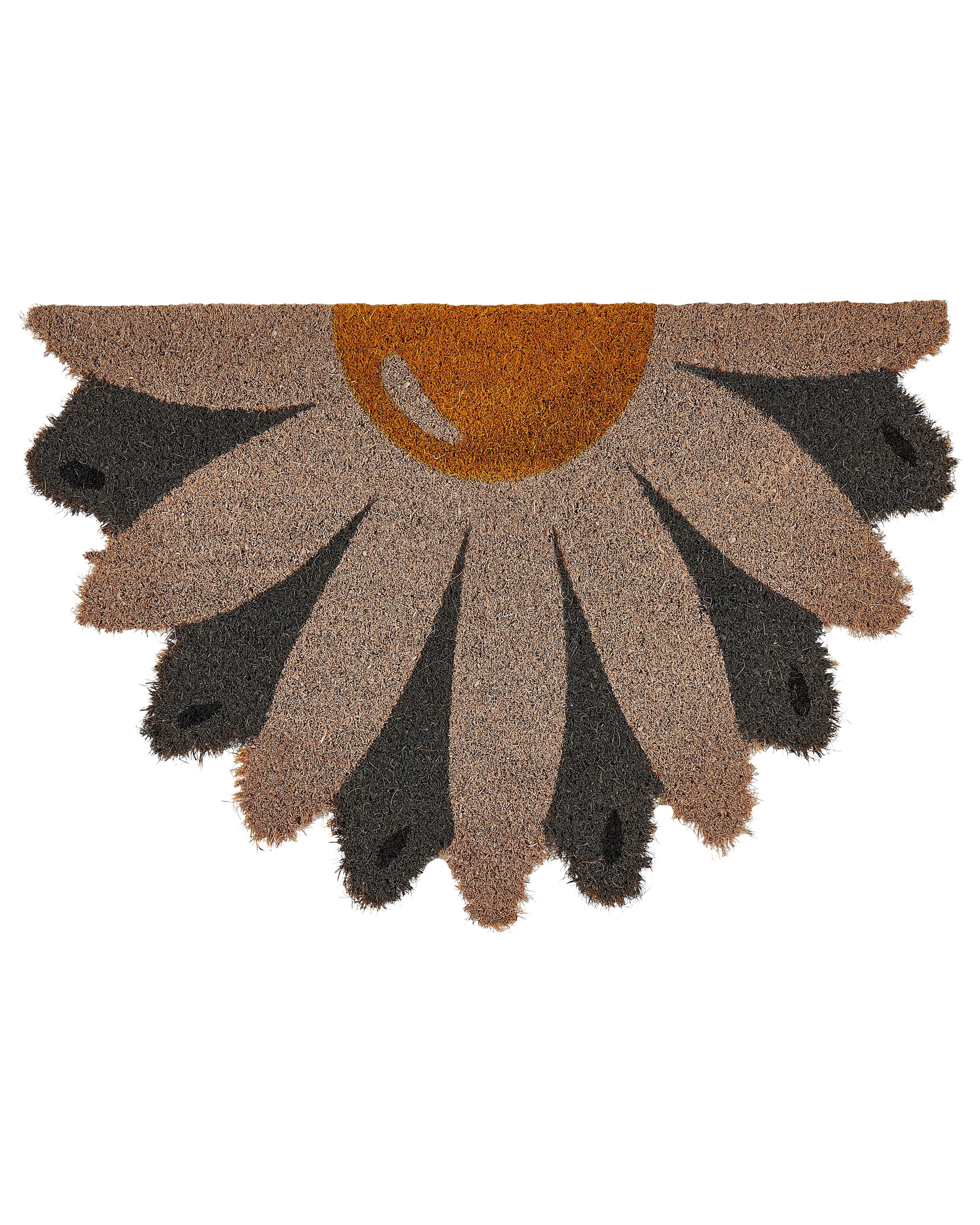Doormat HOTAKA Multicolour 40 x 60 cm Flower Coir