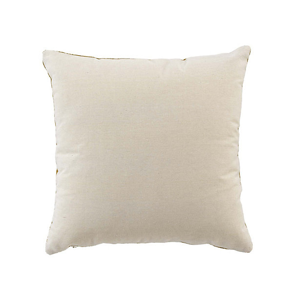 Coussin- Effet bouclette (45x45 cm - Gris)