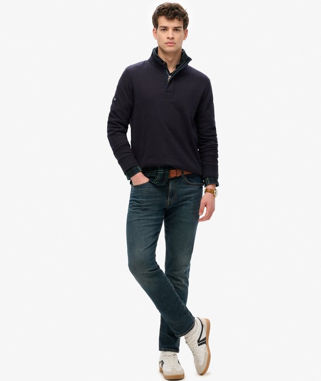Cotton Classics Jersey Half Zip Sweatshirt