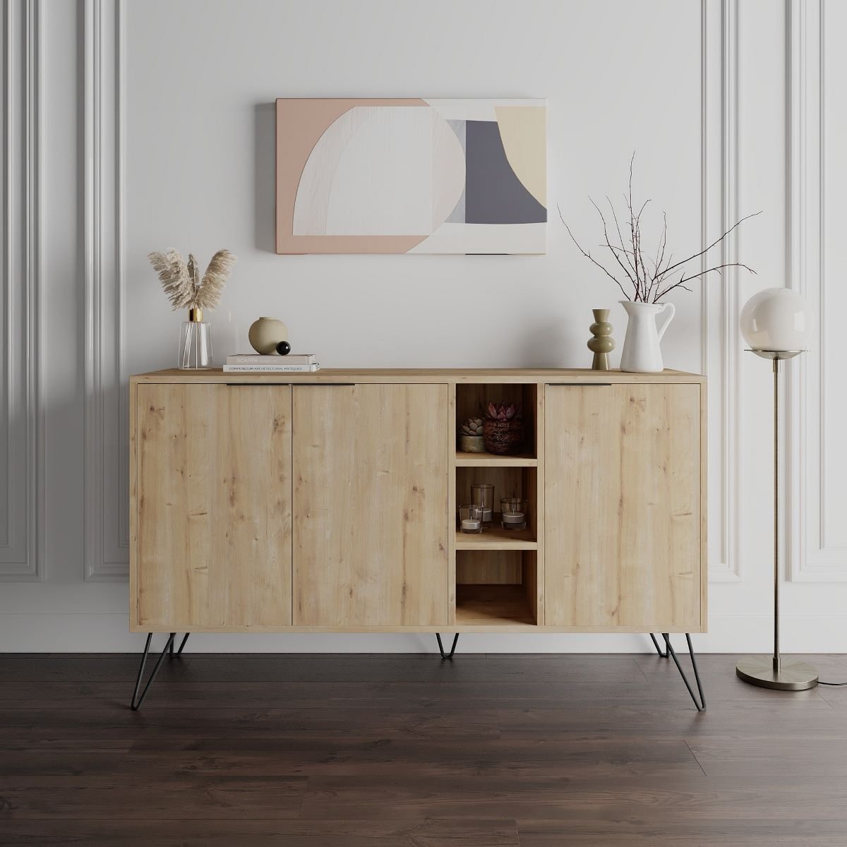 Calicosy - CLARA Buffet 3 nissen en 3 deuren - H83 cm