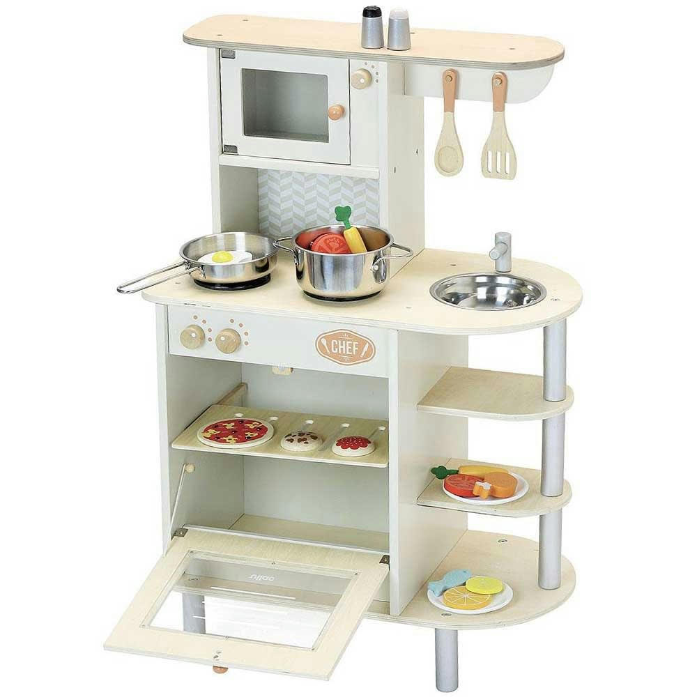 - Cuisine du chef blanche de avec accessoires