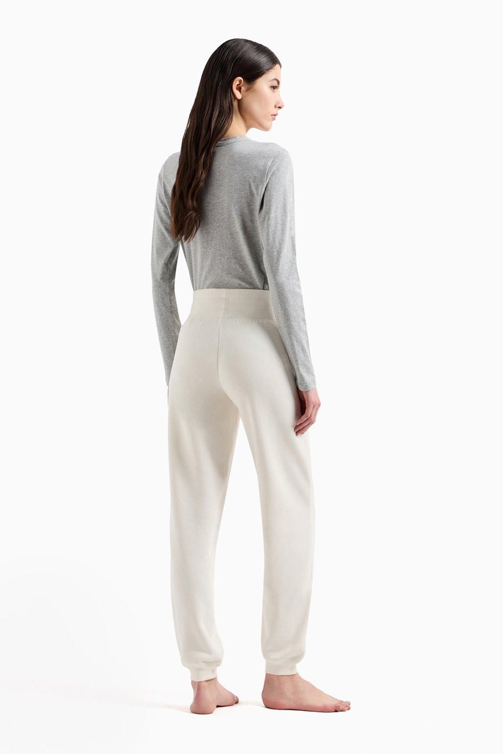 Emporio Armani Emporio Armani Fuzzy Fleece Jogger Pant Cream